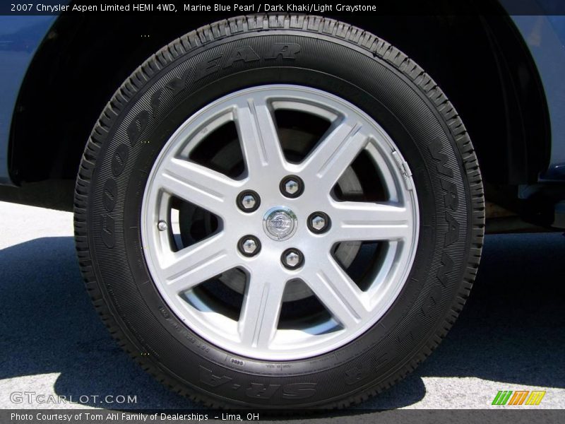 Marine Blue Pearl / Dark Khaki/Light Graystone 2007 Chrysler Aspen Limited HEMI 4WD