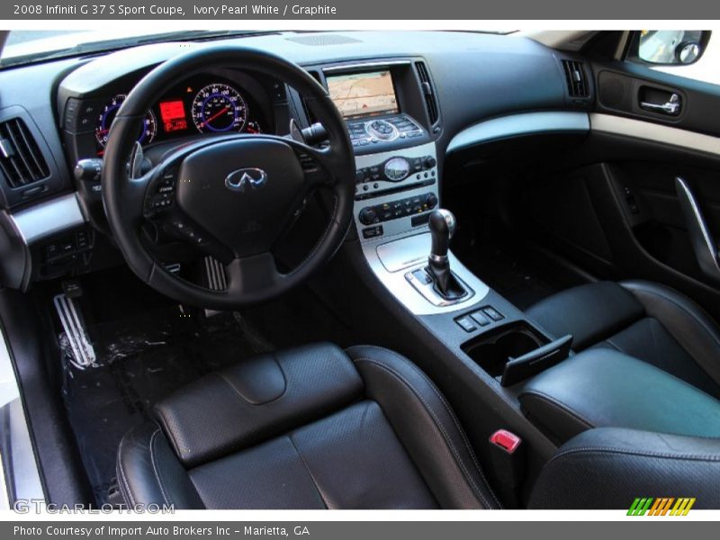  2008 G 37 S Sport Coupe Graphite Interior