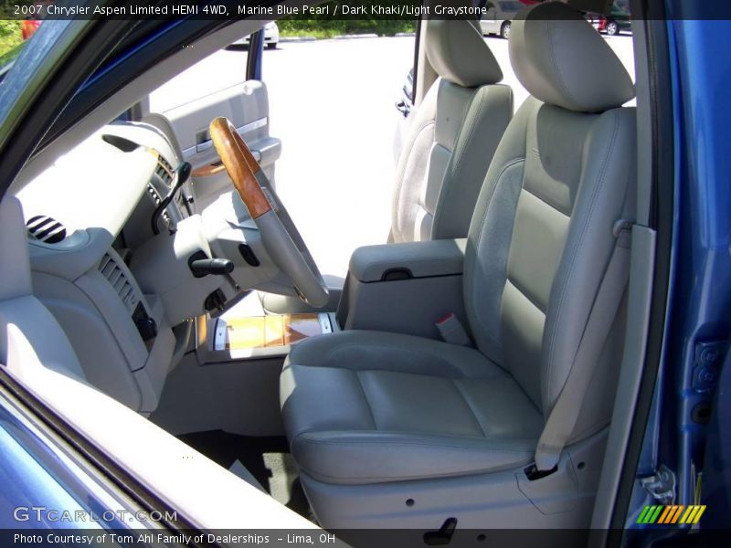 Marine Blue Pearl / Dark Khaki/Light Graystone 2007 Chrysler Aspen Limited HEMI 4WD