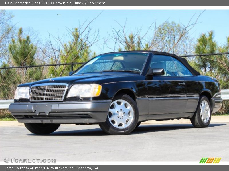 Black / Parchment 1995 Mercedes-Benz E 320 Convertible