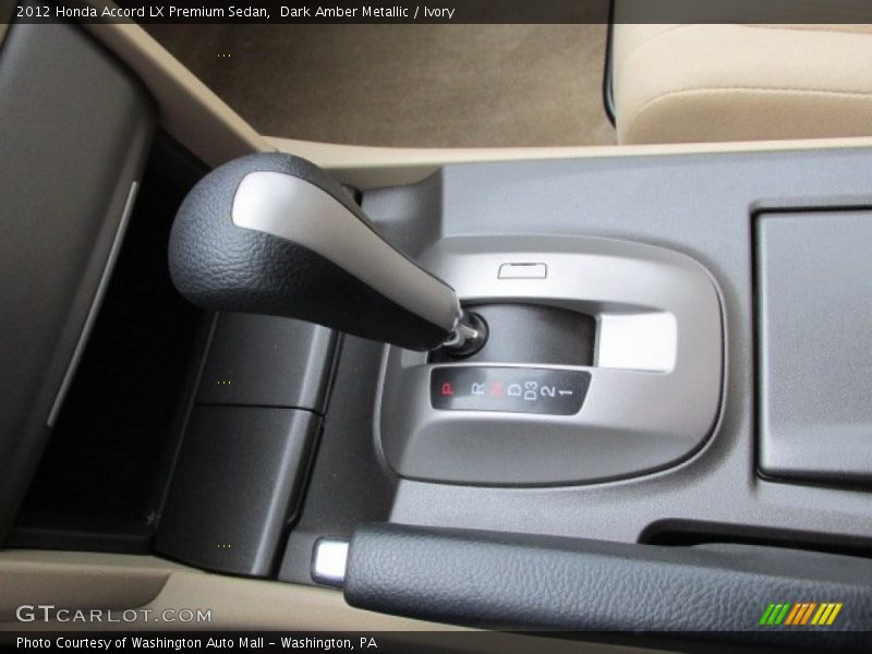 Dark Amber Metallic / Ivory 2012 Honda Accord LX Premium Sedan