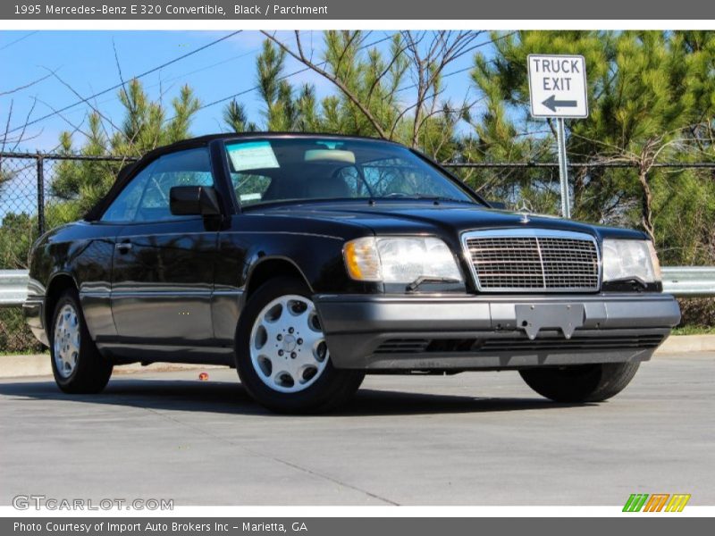 Black / Parchment 1995 Mercedes-Benz E 320 Convertible