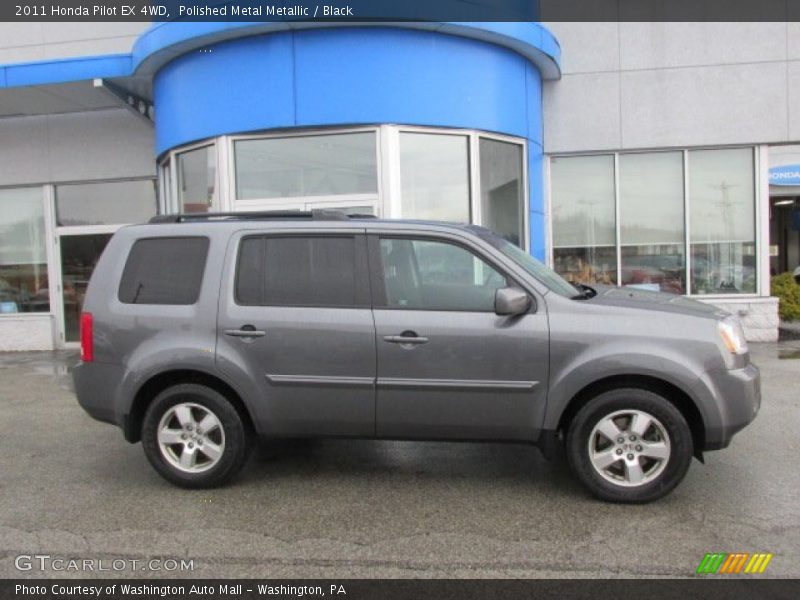 Polished Metal Metallic / Black 2011 Honda Pilot EX 4WD