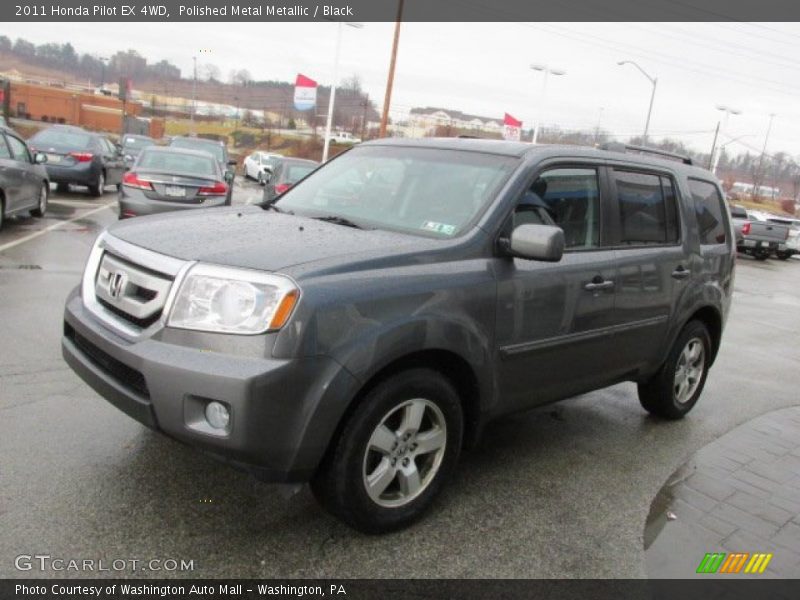 Polished Metal Metallic / Black 2011 Honda Pilot EX 4WD