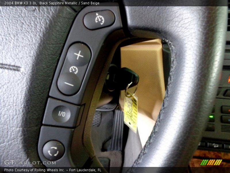 Black Sapphire Metallic / Sand Beige 2004 BMW X3 3.0i