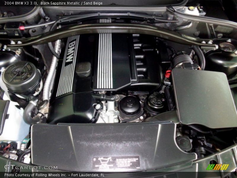 Black Sapphire Metallic / Sand Beige 2004 BMW X3 3.0i