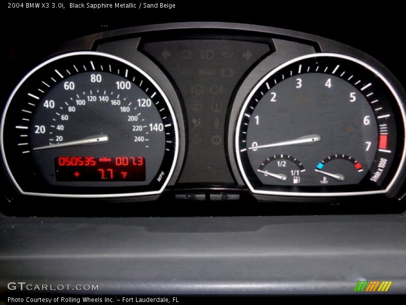  2004 X3 3.0i 3.0i Gauges