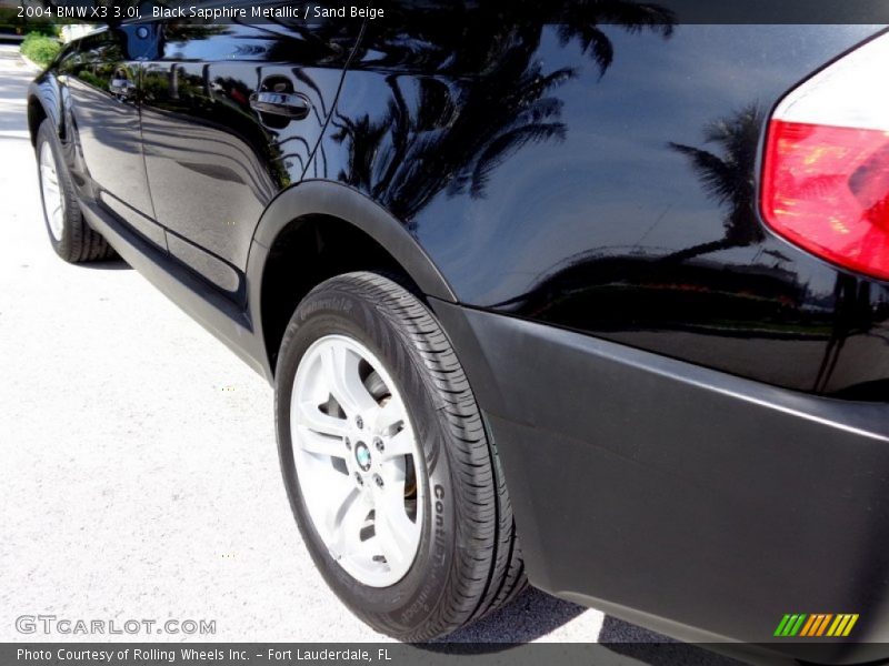 Black Sapphire Metallic / Sand Beige 2004 BMW X3 3.0i