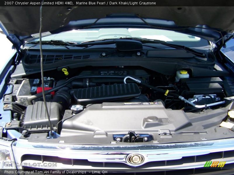 Marine Blue Pearl / Dark Khaki/Light Graystone 2007 Chrysler Aspen Limited HEMI 4WD