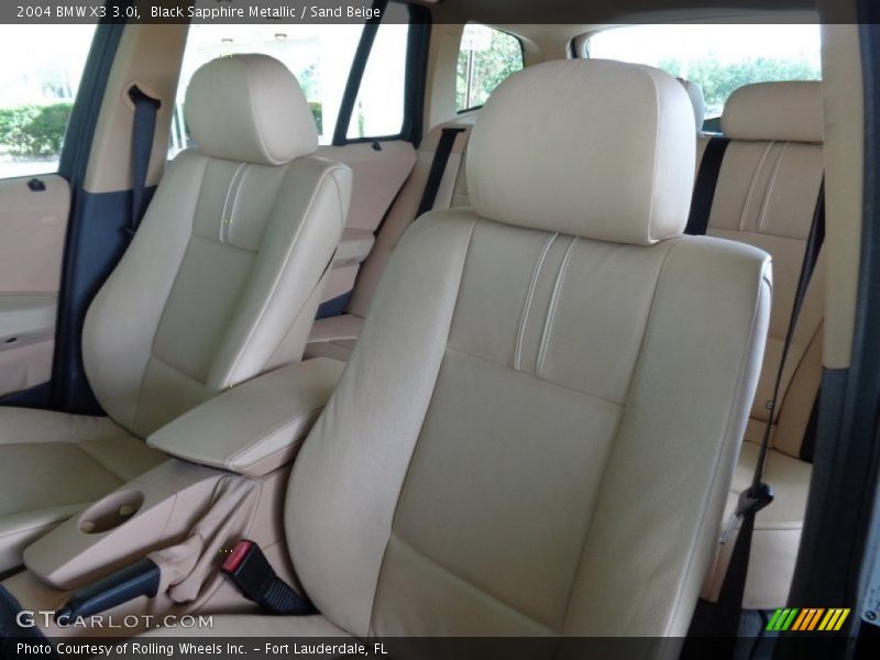 Front Seat of 2004 X3 3.0i