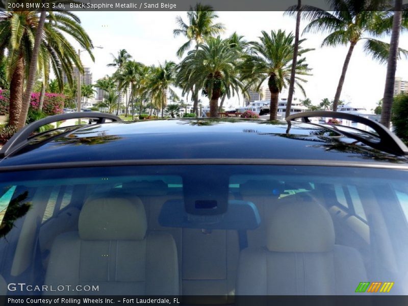Black Sapphire Metallic / Sand Beige 2004 BMW X3 3.0i