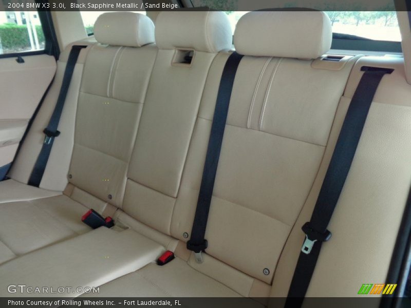 Rear Seat of 2004 X3 3.0i