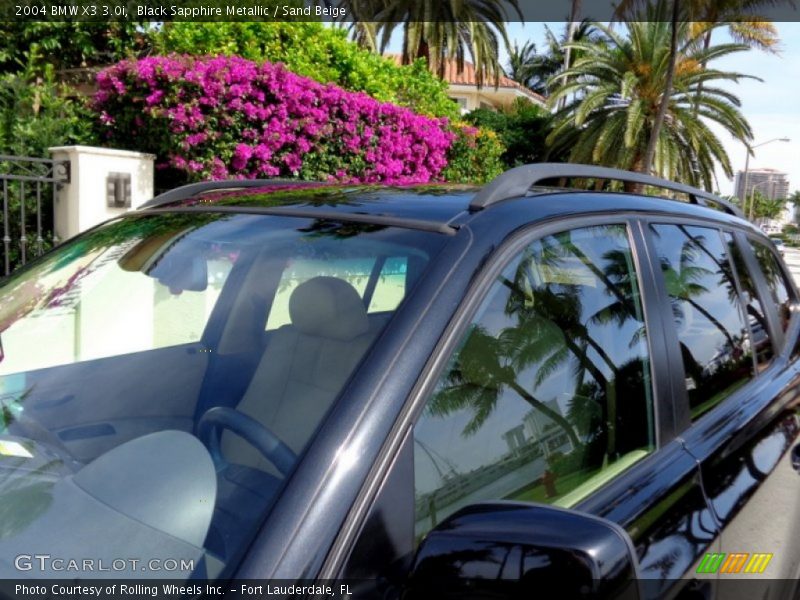 Black Sapphire Metallic / Sand Beige 2004 BMW X3 3.0i