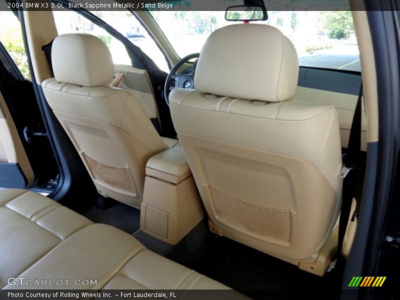 Black Sapphire Metallic / Sand Beige 2004 BMW X3 3.0i