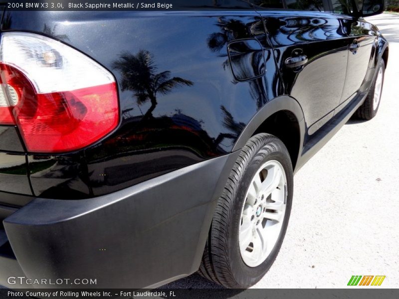 Black Sapphire Metallic / Sand Beige 2004 BMW X3 3.0i