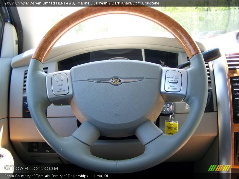 Marine Blue Pearl / Dark Khaki/Light Graystone 2007 Chrysler Aspen Limited HEMI 4WD