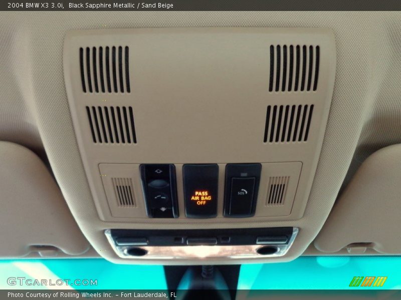 Black Sapphire Metallic / Sand Beige 2004 BMW X3 3.0i