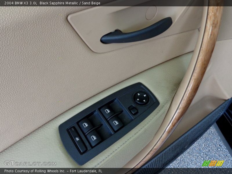 Black Sapphire Metallic / Sand Beige 2004 BMW X3 3.0i