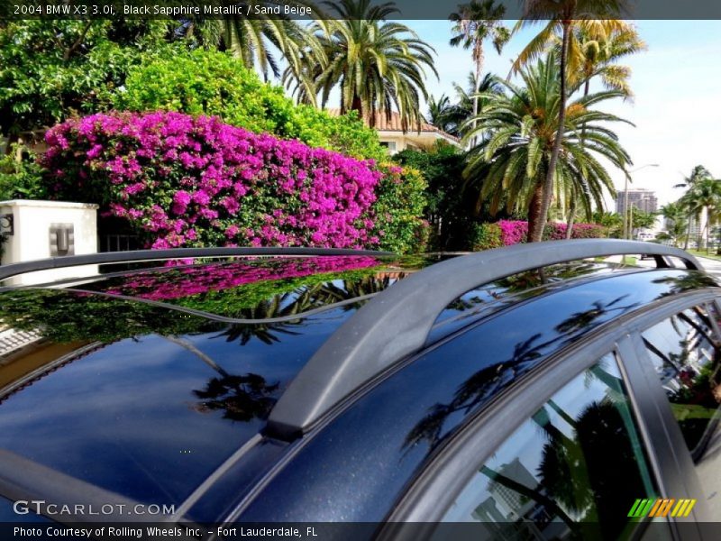 Black Sapphire Metallic / Sand Beige 2004 BMW X3 3.0i