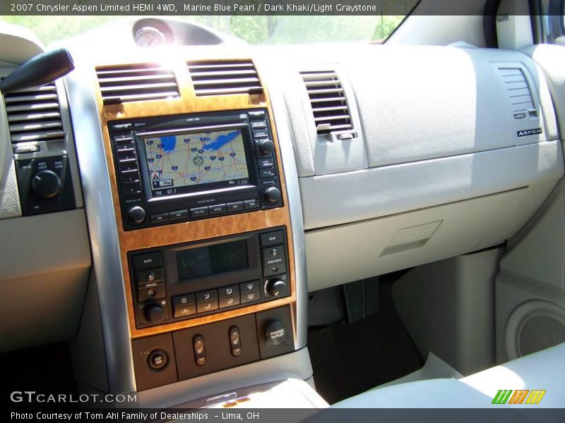 Marine Blue Pearl / Dark Khaki/Light Graystone 2007 Chrysler Aspen Limited HEMI 4WD