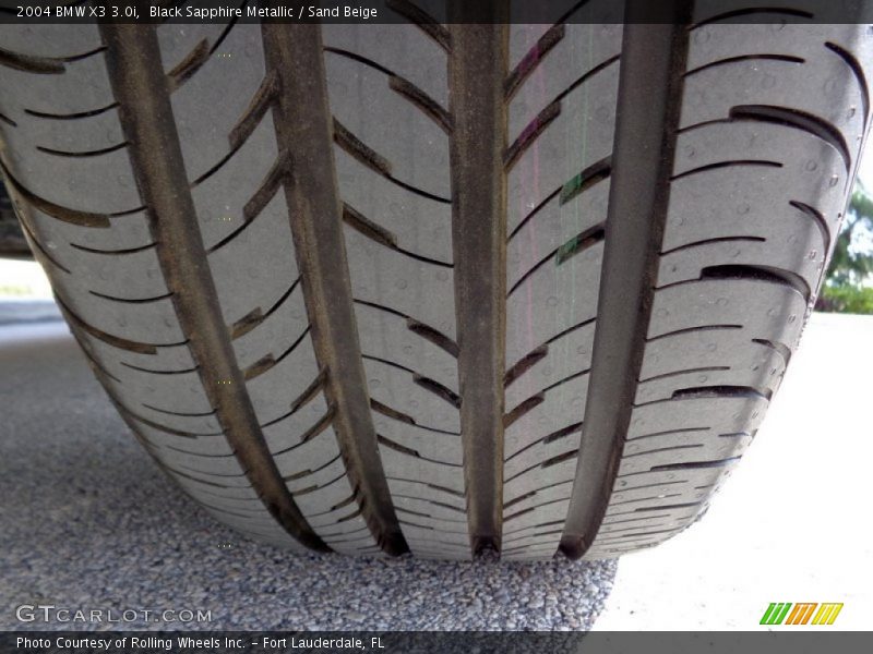 Black Sapphire Metallic / Sand Beige 2004 BMW X3 3.0i