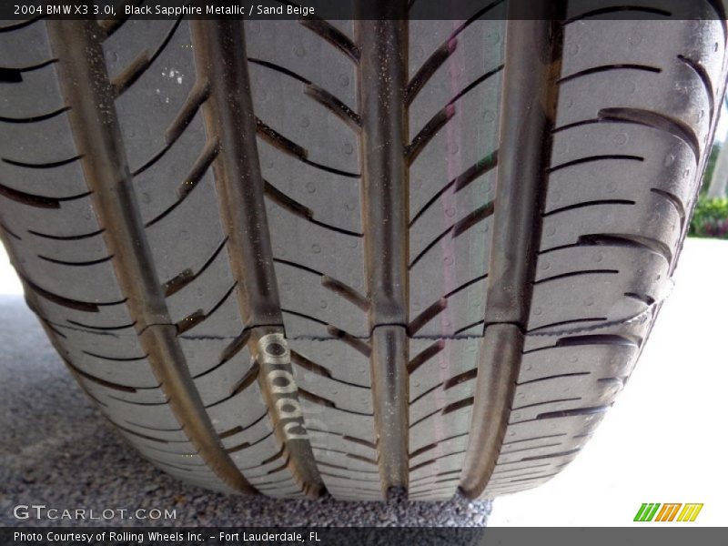 Black Sapphire Metallic / Sand Beige 2004 BMW X3 3.0i