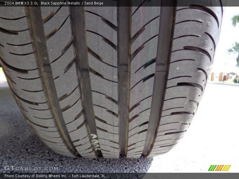 Black Sapphire Metallic / Sand Beige 2004 BMW X3 3.0i