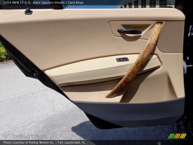 Black Sapphire Metallic / Sand Beige 2004 BMW X3 3.0i