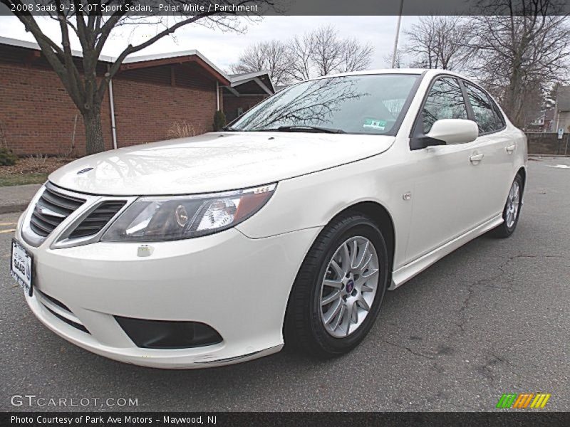 Polar White / Parchment 2008 Saab 9-3 2.0T Sport Sedan