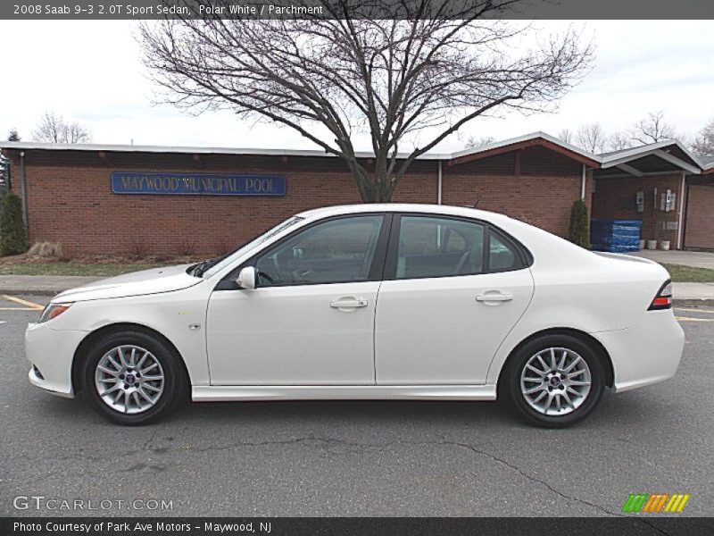 Polar White / Parchment 2008 Saab 9-3 2.0T Sport Sedan