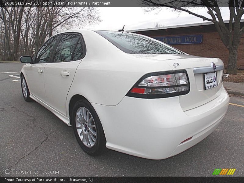 Polar White / Parchment 2008 Saab 9-3 2.0T Sport Sedan