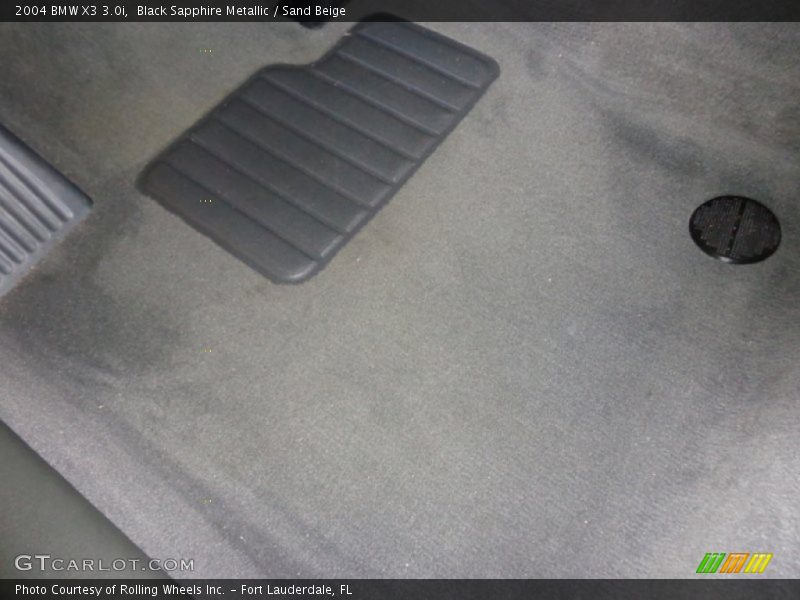 Black Sapphire Metallic / Sand Beige 2004 BMW X3 3.0i