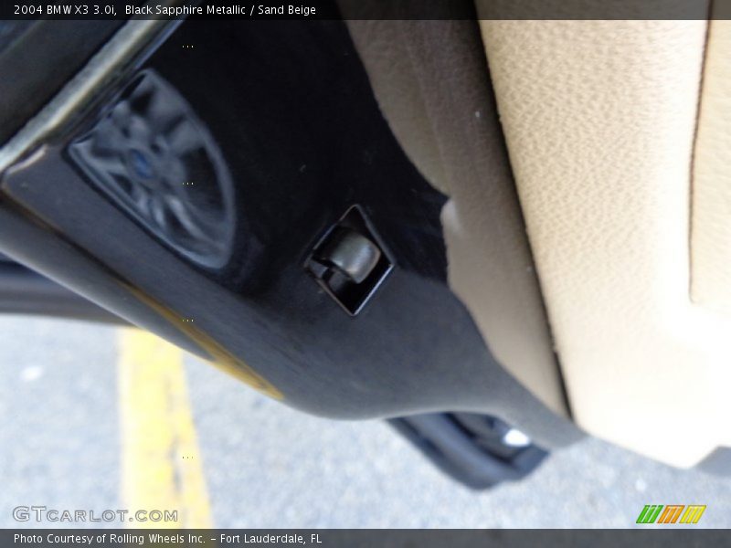 Black Sapphire Metallic / Sand Beige 2004 BMW X3 3.0i