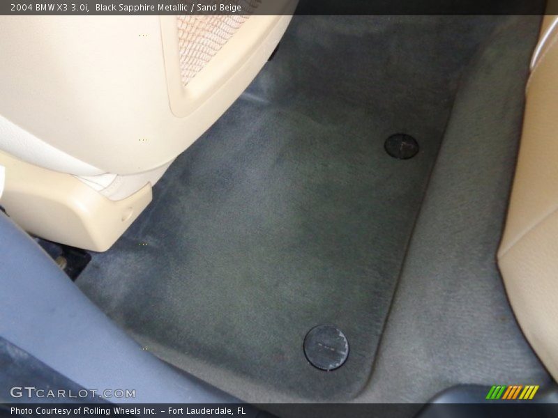 Black Sapphire Metallic / Sand Beige 2004 BMW X3 3.0i