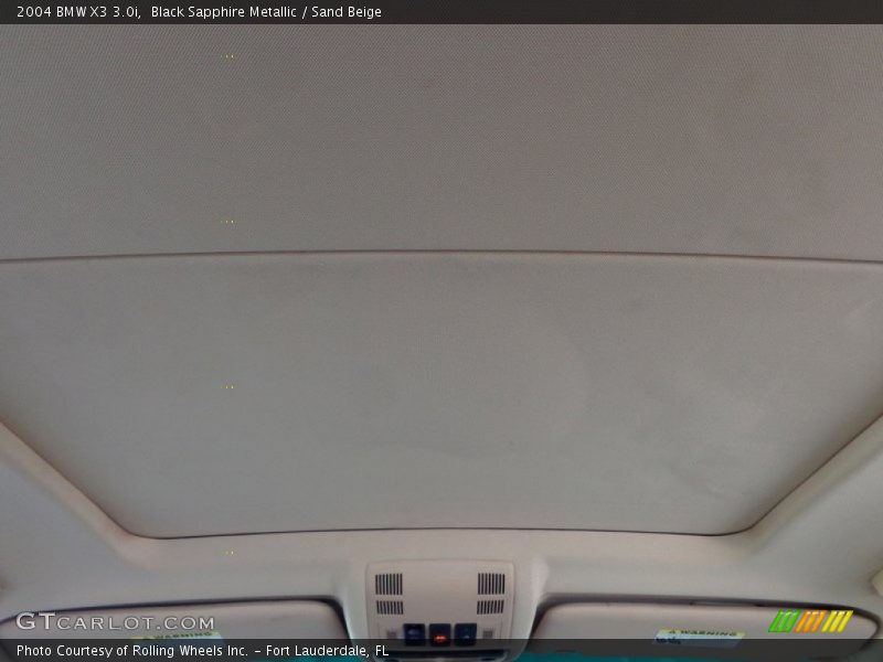 Black Sapphire Metallic / Sand Beige 2004 BMW X3 3.0i