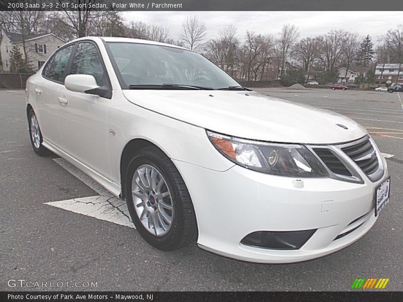 Polar White / Parchment 2008 Saab 9-3 2.0T Sport Sedan