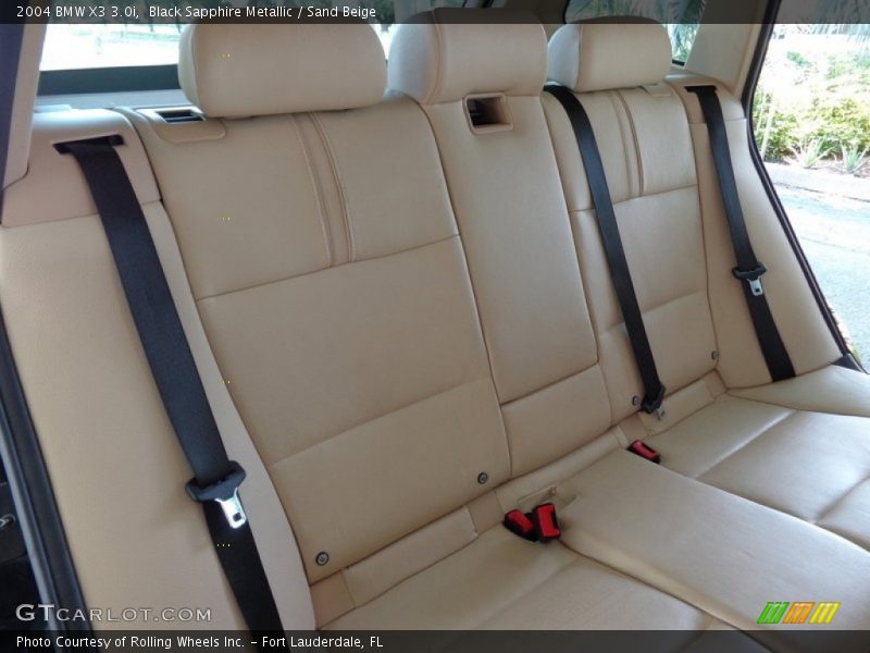Black Sapphire Metallic / Sand Beige 2004 BMW X3 3.0i