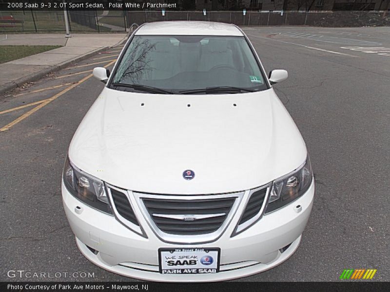 Polar White / Parchment 2008 Saab 9-3 2.0T Sport Sedan