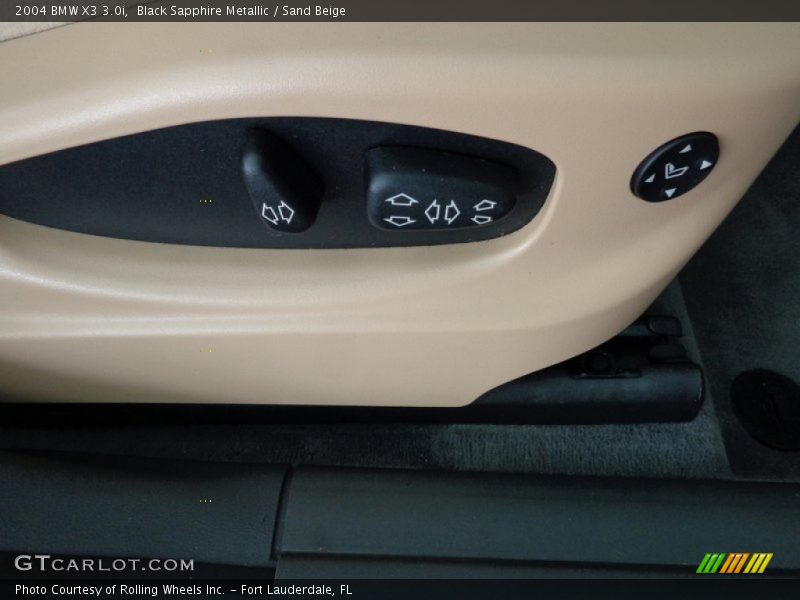 Black Sapphire Metallic / Sand Beige 2004 BMW X3 3.0i