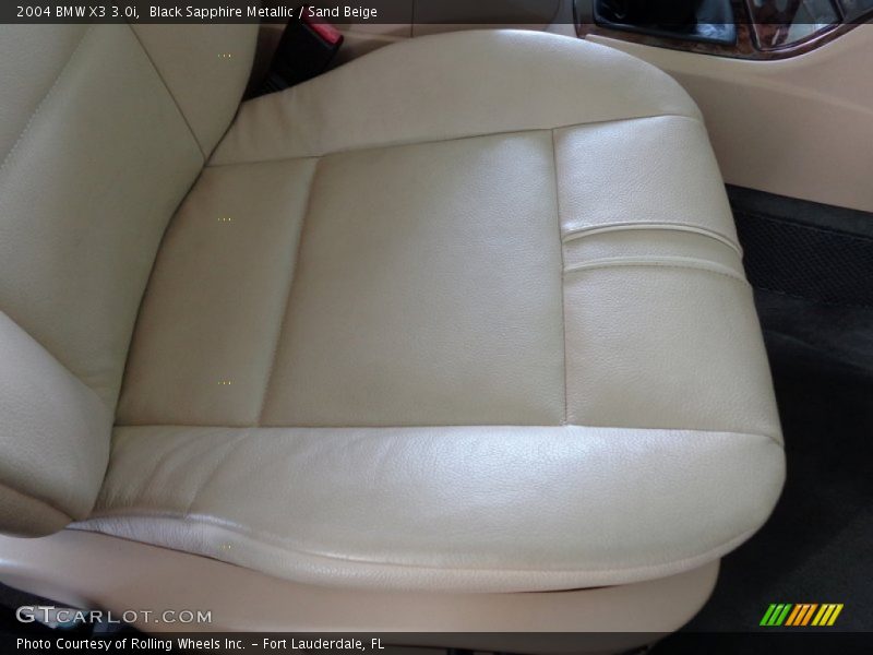 Black Sapphire Metallic / Sand Beige 2004 BMW X3 3.0i