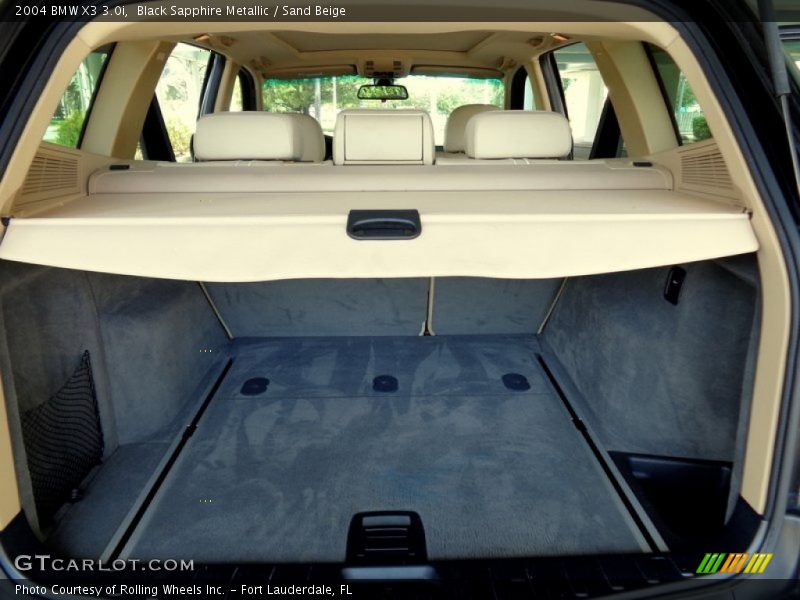  2004 X3 3.0i Trunk