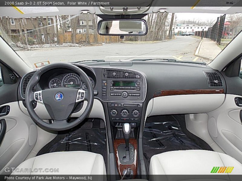 Polar White / Parchment 2008 Saab 9-3 2.0T Sport Sedan