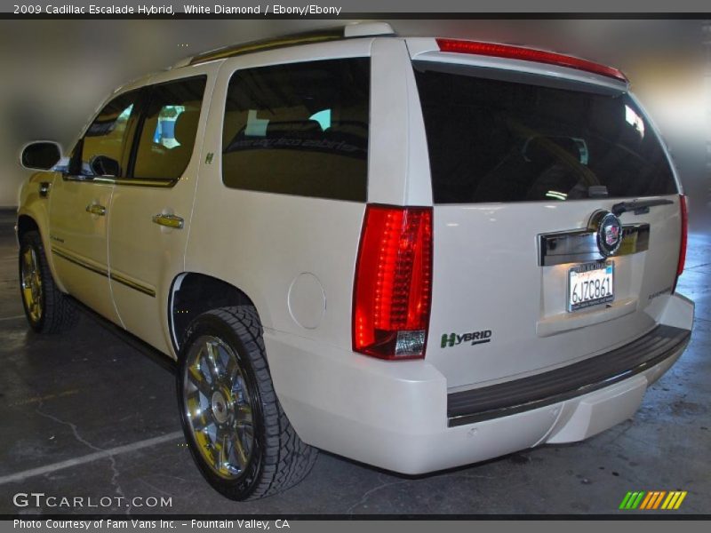 White Diamond / Ebony/Ebony 2009 Cadillac Escalade Hybrid