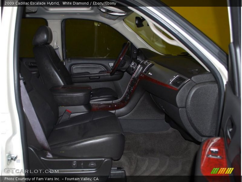 White Diamond / Ebony/Ebony 2009 Cadillac Escalade Hybrid