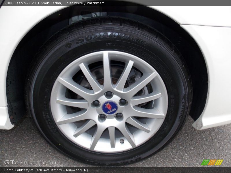 Polar White / Parchment 2008 Saab 9-3 2.0T Sport Sedan