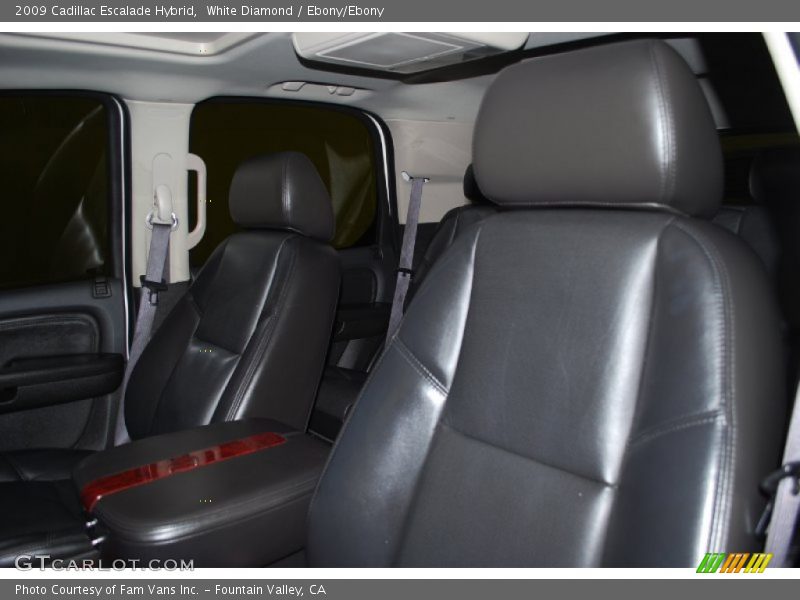 White Diamond / Ebony/Ebony 2009 Cadillac Escalade Hybrid