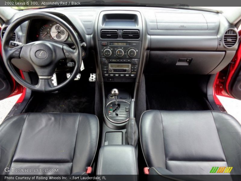 Absolutely Red / Black 2002 Lexus IS 300