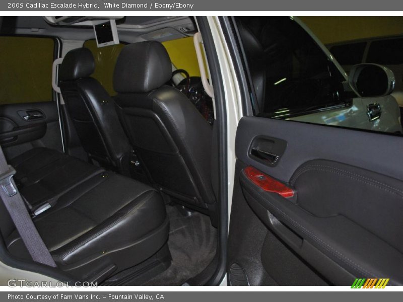White Diamond / Ebony/Ebony 2009 Cadillac Escalade Hybrid