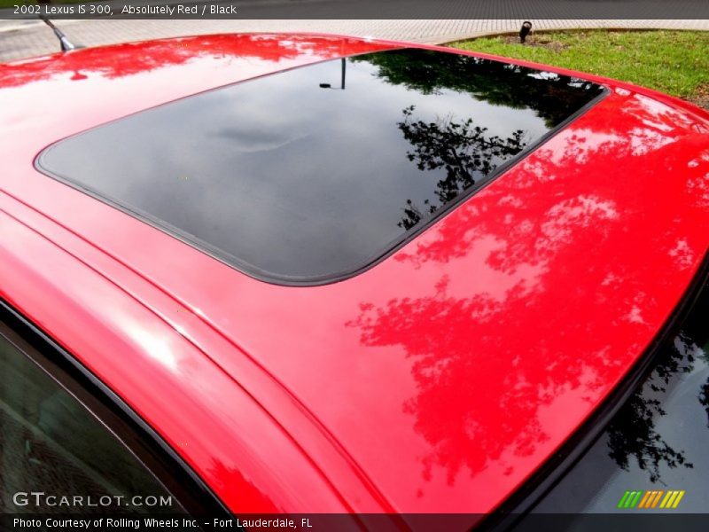 Absolutely Red / Black 2002 Lexus IS 300