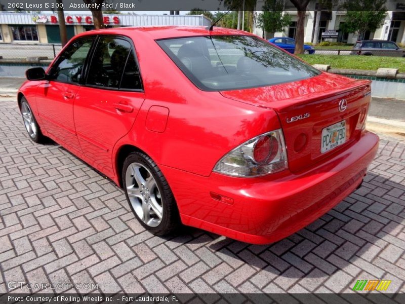 Absolutely Red / Black 2002 Lexus IS 300